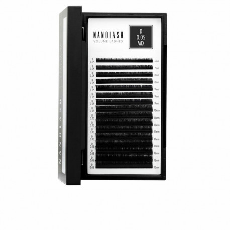 Mākslīgo skropstu komplekts Nanolash VOLUME LASHES Pagarinājumi 6-13 mm