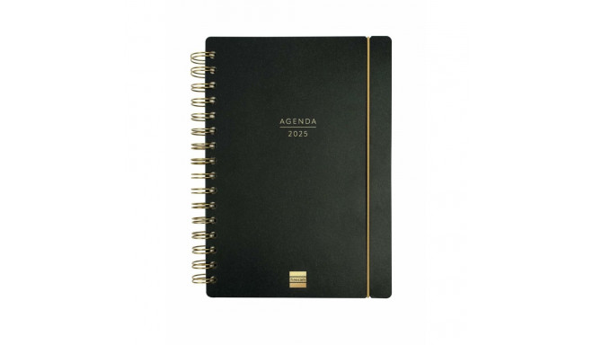 Diary Finocam Haiku Black A5 15,5 x 21,2 cm 2024-2025