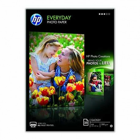 Läikiv Fotopaber HP A4 25 Lehed