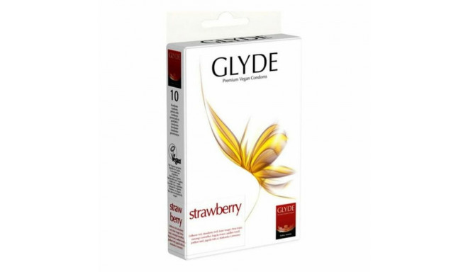 Презервативы Glyde Клубника 18 cm (10 uds)