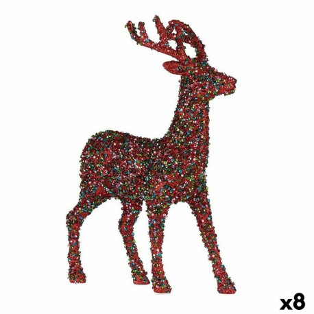 Christmas Reindeer Krist+ R201-068Z R201-068Z Multicolour Christmas Reindeer 15 x 45 x 30 cm Glitter