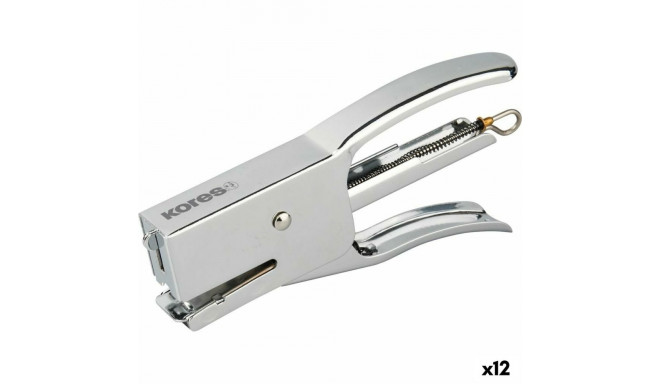 Stapler Kores Silver 7,5 X 14,5 X 2 cm Pliers (12 Units)