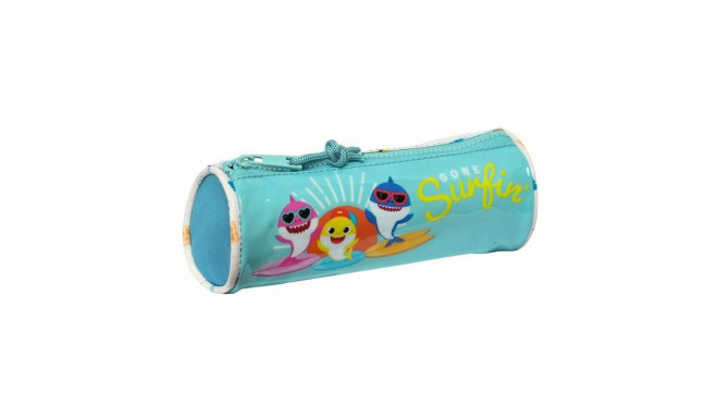 Ceļasoma Baby Shark Surfing Zils Balts 20 x 7 x 7 cm Apaļš