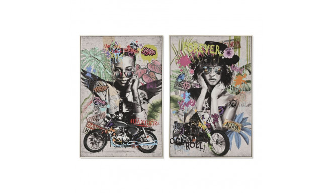 Canvas Home ESPRIT polystyrene Canvas 80 x 3,5 x 120 cm