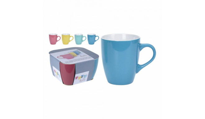 4 Piece Mug Set Lifetime Ceramic 340 ml