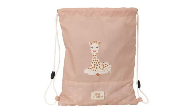 Backpack with Strings Sophie la Girafe Beige 26 x 34 x 1 cm