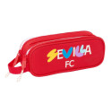 Двойной пенал Sevilla Fútbol Club Красный 21 x 8 x 6 cm