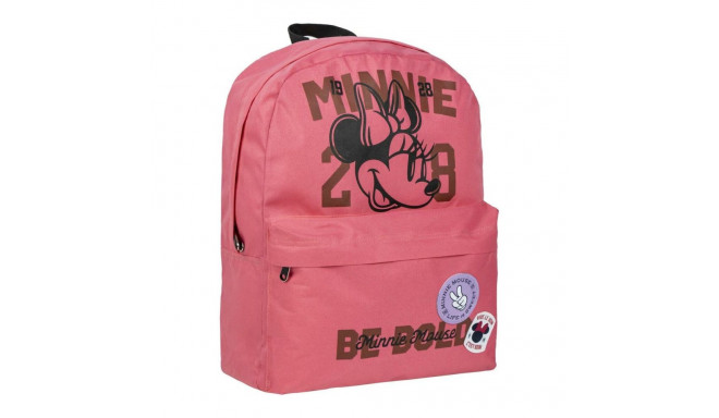 Casual Backpack Minnie Mouse Coral 32 x 4 x 42 cm