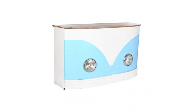 Bar unit Home ESPRIT White Brown Turquoise 157 x 52 x 90 cm