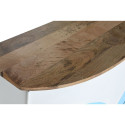 Sīkas mēbeles Home ESPRIT Balts Brūns Tirkīzs Stikls Dzelzs Mango koks 157 x 52 x 90 cm