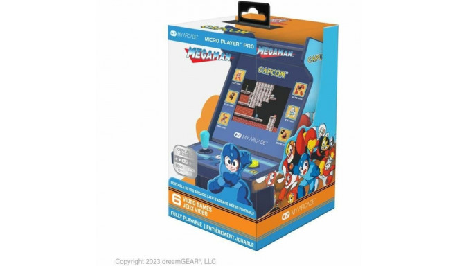 Pārnēsājama Spēļu Konsole My Arcade Micro Player PRO - Megaman Retro Games Zils