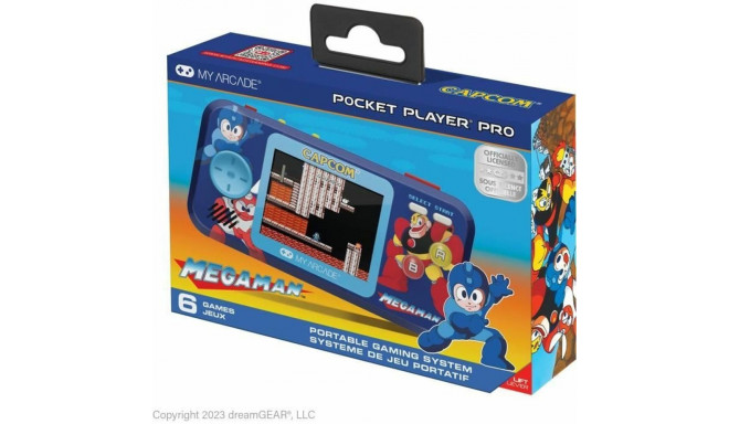 Pārnēsājama Spēļu Konsole My Arcade Pocket Player PRO - Megaman Retro Games Zils