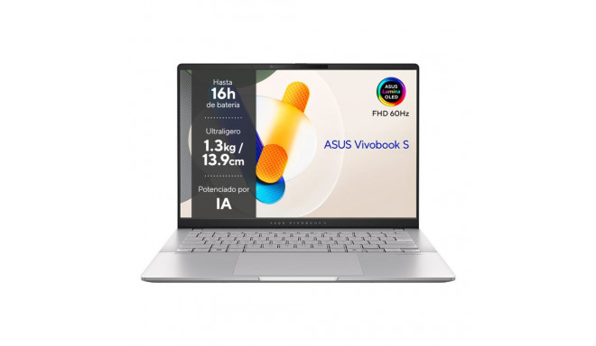 Portatīvais dators Asus VivoBook S 14 OLED M5406NA-QD082W 14" 16 GB RAM 512 GB SSD Spāņu Qwerty AMD 