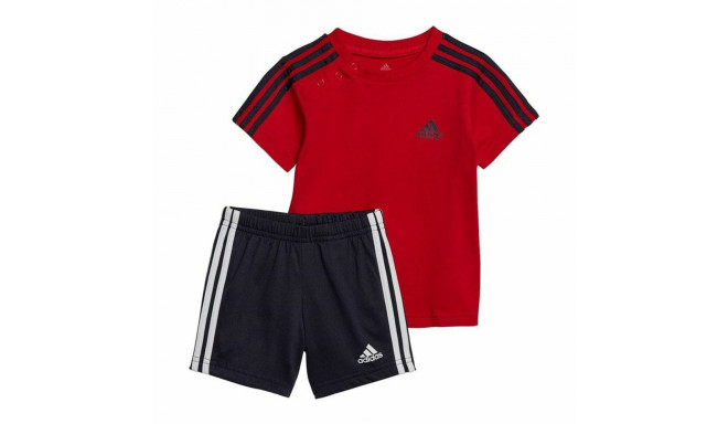 Children's Sports Outfit Adidas 3 Stripes Red - 0-3 Months