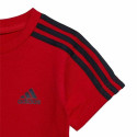 Bērnu Sporta Tērps Adidas 3 Stripes Sarkans - 3-6 mēneši
