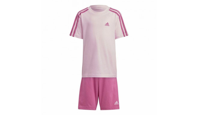 Children's Sports Outfit Adidas 3 Stripes Pink - 6-7 Years