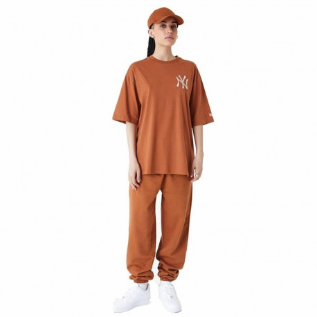 Lühikeste Varukatega Spordisärk New Era LEAGUE ESSNTLS LC OS TEE NEYYAN 60435552 Pruun (S)