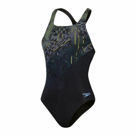 Meiteņu Peldkostīms Speedo Digital Printed Medalist Melns - 34