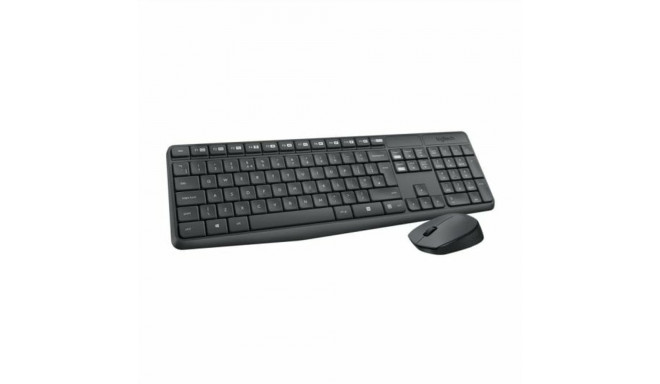 Klaviatūra Logitech Pelēks QWERTY