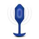 Snug XL Anal Plug B-Vibe Vibrating Blue