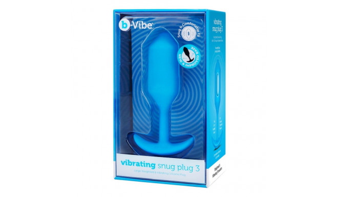 Анальный пробка B-Vibe Vibrating Snug 3 Синий (3,7 x 13,8 x 1 cm)