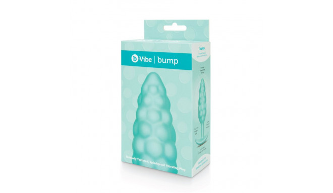 Vibreeriv tagumikukork B-Vibe Bump Texture Roheline