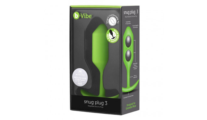 Anal plug B-Vibe 3 Green Lime