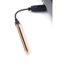 Bullet Vibrator Le Wand Necklace Pendant Rose Gold