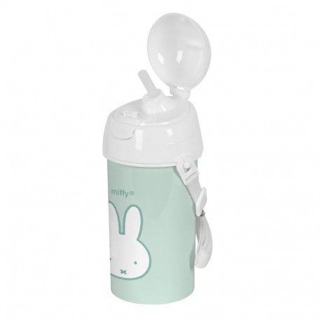 Pudel Kaane ja Kõrrega Miffy Menta Mündiroheline PVC 500 ml