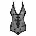 Боди Obsessive Fiorenta teddy Чёрный S/M