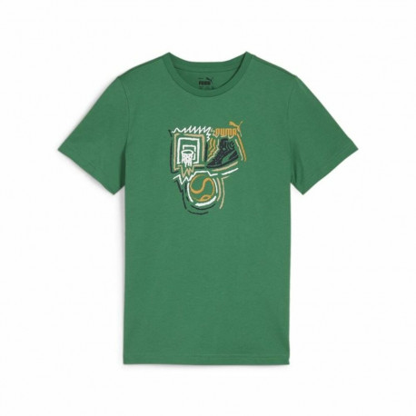 Child's Short Sleeve T-Shirt Puma Graphic - 15-16 Years