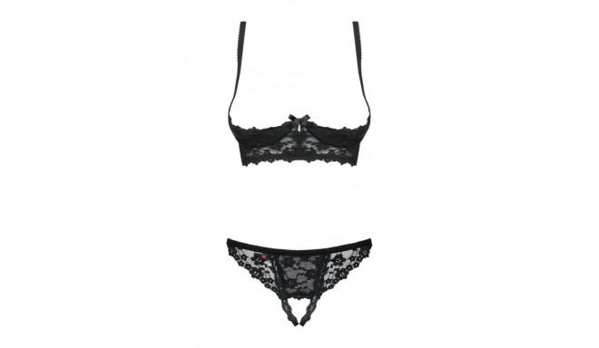 Lace Underwear Set Obsessive Letica Black S/M