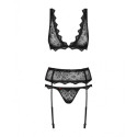 Lace Underwear Set Obsessive Emperita Black S/M