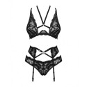 Aluspesu Komplekt Obsessive Alessya Must M/L