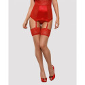 Stockings with Garter Obsessive Lovica stockings Red L/XL