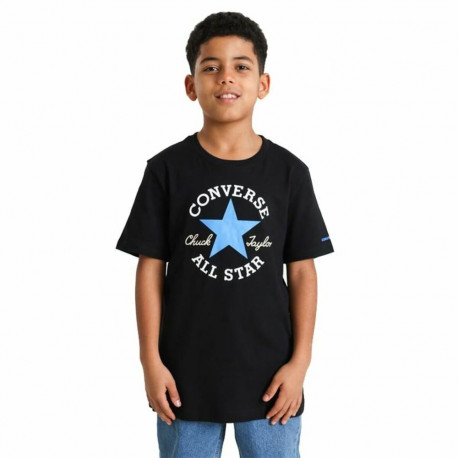Child's Short Sleeve T-Shirt Converse Sustainable Core Black - 13-15 Years