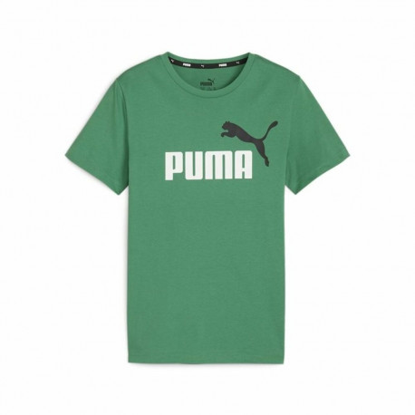 Child's Short Sleeve T-Shirt Puma Essentials+ Olive - 3-4 Years