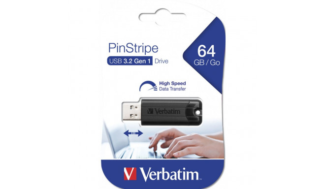 USB-pulk Verbatim 49318 Must 64 GB (1 Ühikut)