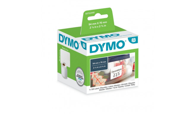 Lamineeritud Lint Sildimasinatele Dymo S0722440 Valge Paber