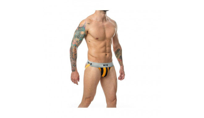 Thong Mob Eroticwear Black Orange XL