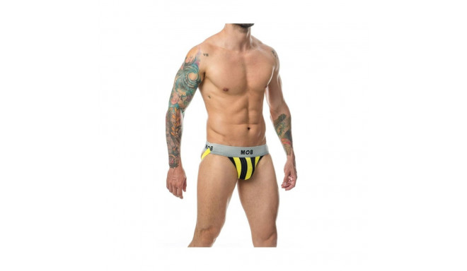 Thong Mob Eroticwear Yellow Black