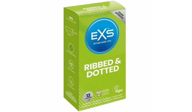 Condoms EXS Ribbed 12 Units