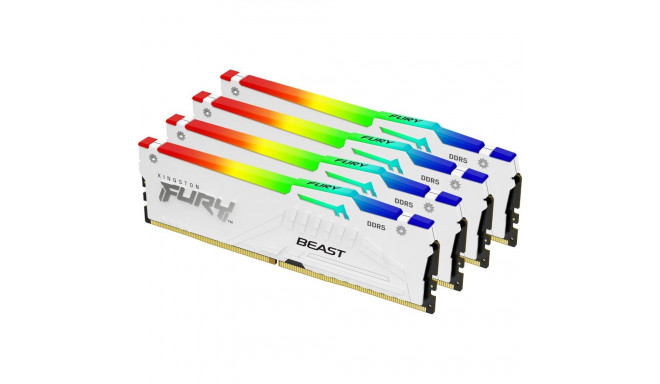 Kingston Fury Beast RGB mälu, DDR5, 128GB, 5200MHz, CL40 (KF552C40BWAK4-128)