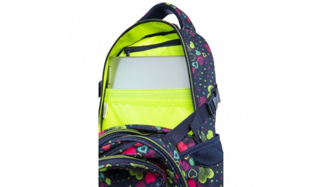 Backpack CoolPack Factor Lime Hearts