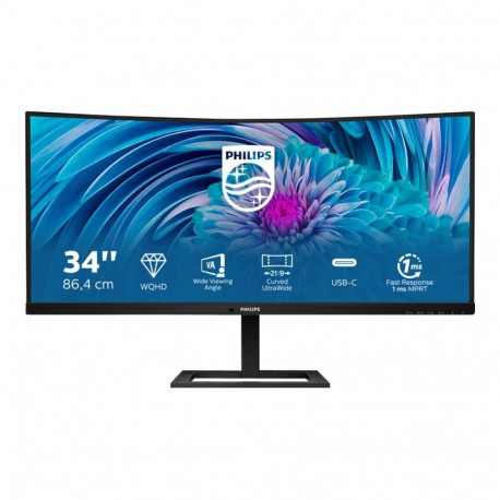 Philips | UltraWide LCD Monitor | 346E2CUAE | 34  " | VA | WQHD | 21:9 | 100 Hz | 4 ms | 3440 x 1440