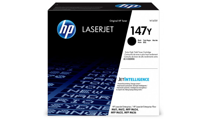 HP 147Y eriti suure tootlikkusega must originaal LaserJet toonerikassett