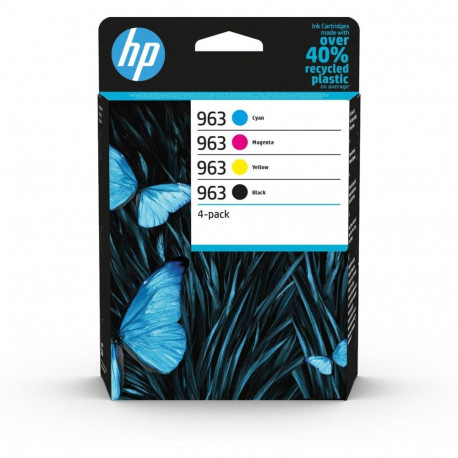 HP 963 4-pack must/tsüaan/magenta/kollane originaal tindikassetid