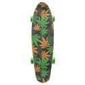 Meteor Cannabis green-brown-orange skateboard 22595