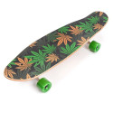 Meteor Cannabis green-brown-orange skateboard 22595