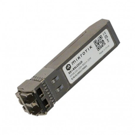 MikroTik SFP28 moodul | XS+85LC01D | kahepoolne LC UPC | 10000/25000 Mbit/s | maksimaalne edastuskau